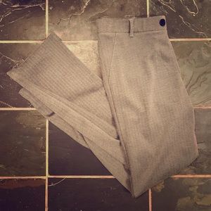 Betabrand Grey Herringbone Dress Pants, M